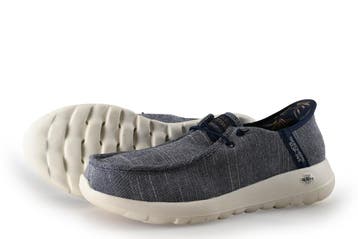 Skechers Instappers in maat 42 Blauw, Overige typen, Zo goed als nieuw, Skechers, Verzenden