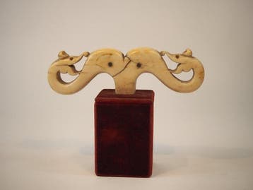 sculptuur, Eastern orthodox bishops staff - 4.5 cm - Ivoor
