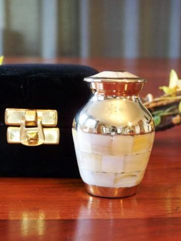 mini urn | brons | urn | uitverkoop | aanbieding | crematie, Ophalen of Verzenden, Nieuw
