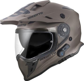Bogotto H331 BT Bluetooth Bruin Enduro Helm, Nieuw met kaartje, Overige merken, Heren, Offroadhelm