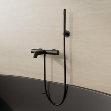 Bad/Douchekraan BWS Colorato Opbouw Thermostatisch Mat Zwart, Doe-het-zelf en Verbouw, Sanitair, Ophalen of Verzenden, Nieuw, Kraan