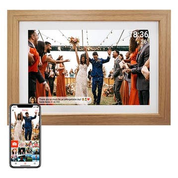 Digitale fotolijst | Denver (Full HD, 8 GB, 15.6 inch, Hout), Verzenden, Nieuw