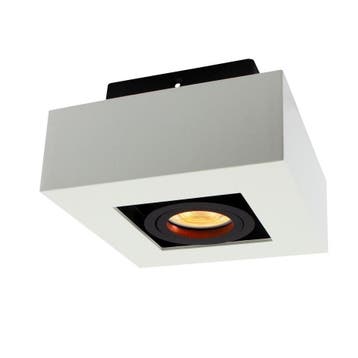 Spectrum - Moderne plafondspot GU10 wit, Huis en Inrichting, Lampen | Plafondlampen, Verzenden, Nieuw, Overige fittingen