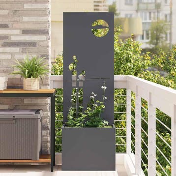 vidaXL Tuin Privacy Screen Fretwerk Antraciet 50 x 32 x 150, Verzenden, Nieuw
