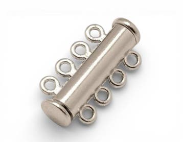 1 x magneetsluiting voor 4 strengen 25 x 13 mm – Ø 2 mm, Ophalen of Verzenden, Nieuw, Kraal