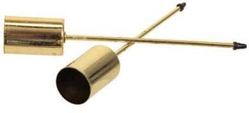 Kaarsenhouder Metaal Goud 12 cm Ø2,5 pak 4 stuks, Ophalen of Verzenden, Nieuw