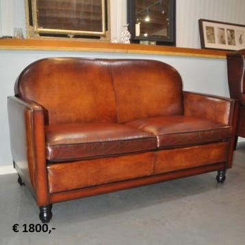 Schapenleren meubels van O.A. Lounge Atelier, Zo goed als nieuw, Leer