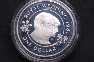 Bermuda. 1 Dollar 1981 - Casamento Real do Príncipe Carlos