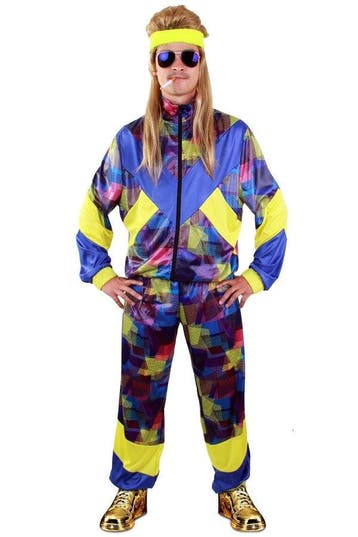 Jaren 80 Goed Fout Trainingspak Blauw - XS, Kleding | Dames, Verzenden, Nieuw