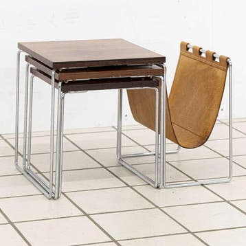 Vintage Bijzettafel / Lectuurbak, Ophalen of Verzenden, Nieuw