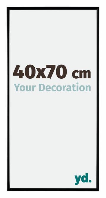 Fotolijst 40x70 cm - Zwart Hoogglans - Kunststof - Evry, Huis en Inrichting, Woonaccessoires | Lijsten, Verzenden, Nieuw