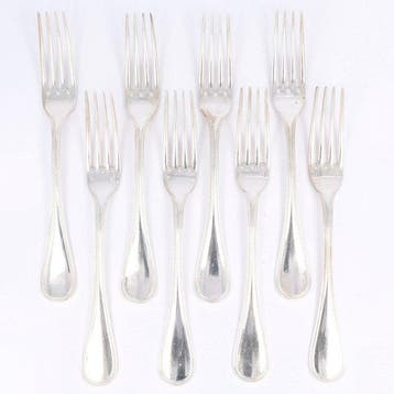 Christofle - Model Perles - Dinervork - Bestekset (8) -