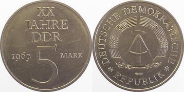 5 Mark 69 20j Ddr Ni-probe, Verzenden