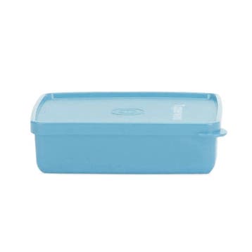 Tupperware Broodtrommel Vierkant Blauw, Ophalen of Verzenden, Nieuw, Blauw