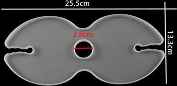 Siliconenmal wijnrek voor fles en 2 glazen epoxy resin 16 cm, Ophalen of Verzenden, Nieuw