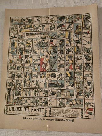 Bordspel - Giuoco del Fante - Papier