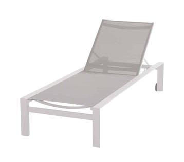 4 Seasons Outdoor  Taste 4SO Tropic verrijdbaar ligbed, wit, Nieuw
