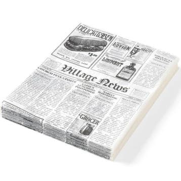 Vetvrij Papier | Krantenprint | 500 Stuks | 250x200mm HENDI, Verzenden, Nieuw in verpakking