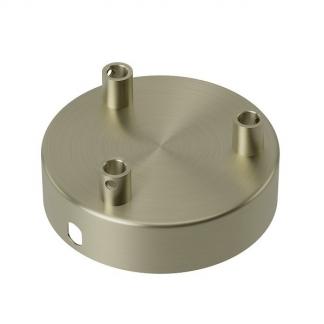 Plafondkap | Calex (Rond, 3 lampen, Mat brons), Verzenden, Nieuw