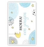 Felicitatiekaart Hoera Een Jongen Sterrenhemel, Ophalen of Verzenden, Nieuw