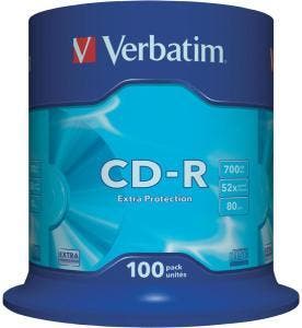 Verbatim | CD-R | 700 MB | Extra Protection | 100 Stuks, Verzenden, Nieuw
