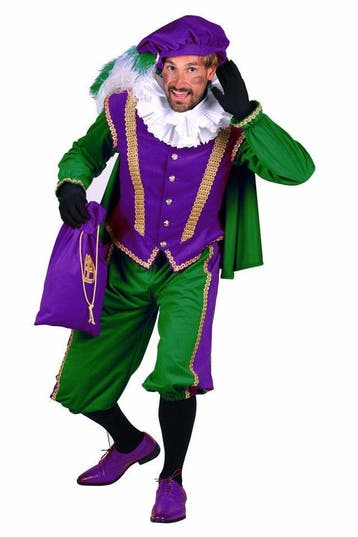 Piet Amsterdam Paars Groen - S, Verzenden, Nieuw