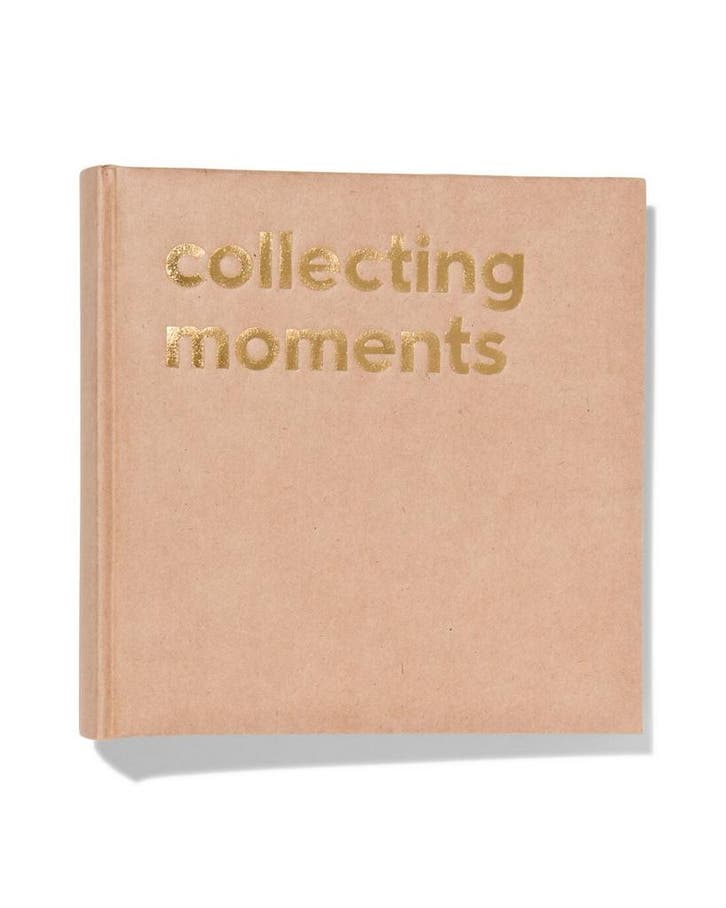 HEMA Fotoboek met insteekhoezen 22.5x22.5 kraft, Computers en Software, Overige Computers en Software, Nieuw, Verzenden
