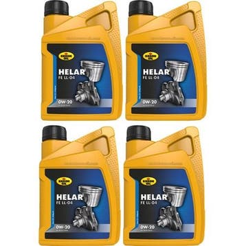 Kroon Olie Aanbieding: 4 X Helar Fe 0W20 Ll-04 1L, Verzenden, Nieuw
