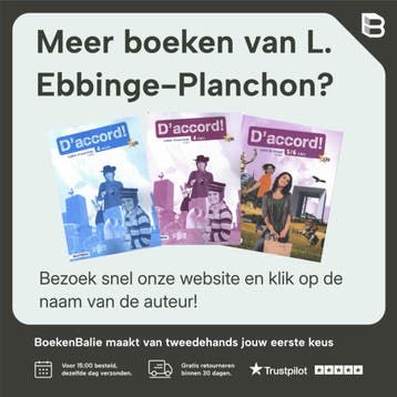 Daccord ! 3/4 vmbo livre de textes - L. Ebbinge-Planchon, Verzenden, Zo goed als nieuw, L. Ebbinge-Planchon