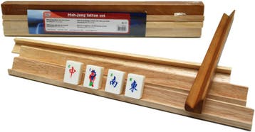Mah-Jong Latten Set Hout - Klein 40x2cm (4 stuks) | HOT, Hobby en Vrije tijd, Verzenden, Nieuw