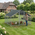 Kippenren Wels buitenren 3x3x2 m donkergroen pro.tec, Dieren en Toebehoren, Verzenden, Nieuw
