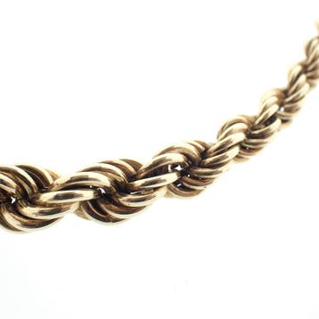 Exclusief gouden gedraaide schakelcollier (Ketting), Ophalen of Verzenden, Gebruikt, Goud, Goud