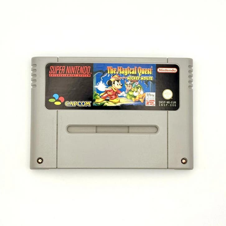 The Magical Quest Starring Mickey Mouse - Super Nintendo SN…, Spelcomputers en Games, Games | Nintendo Super NES, Zo goed als nieuw