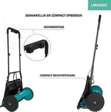 2dekans | VONROC Kooimaaier – handgrasmaaier - 400mm - 4, Ophalen of Verzenden, Zo goed als nieuw