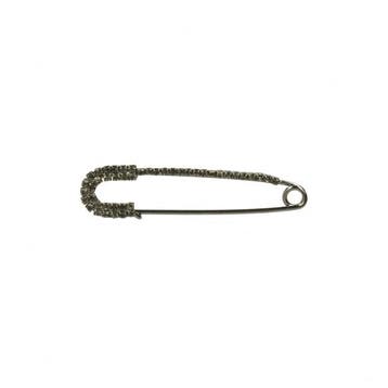 Kiltspelden strass zwart met zwarte steen 7cm, Verzenden, Nieuw
