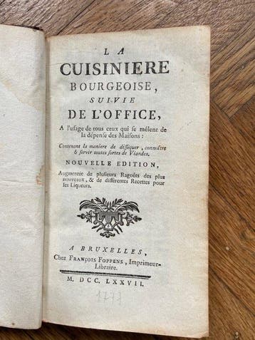 Joseph Menon - La Cuisinière Bourgeoise - Recettes, Cuisine,