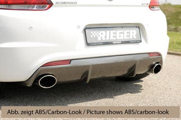 Rieger diffuser voor R-Line achterbumper | Scirocco 3 (13):, Auto-onderdelen, Carrosserie en Plaatwerk, Verzenden, Nieuw, Volkswagen