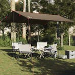 vidaXL Kampeerluifel waterdicht 366x306 cm bruin, Verzenden, Nieuw, Tot en met 2
