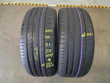 255/40/21 102Y* PIRELLI ZOMERBANDEN 5,9MM PROFIEL 2X, Ophalen, Gebruikt, 255 mm, 21 inch