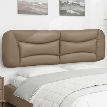 vidaXL Hoofdbordkussen Hvar 180 cm kunstleer, Verzenden, Nieuw, Bruin, Overige materialen
