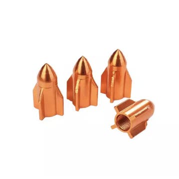 TT-products ventieldoppen Orange Rockets aluminium 4 stuks, Ophalen of Verzenden, Nieuw