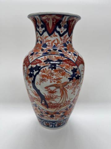 Vaas - Porselein - Japan - Grote Imari uit de Meiji-periode