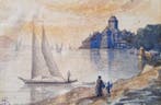Louise Romer (1843-1933) - Como meer - Lago - Italie