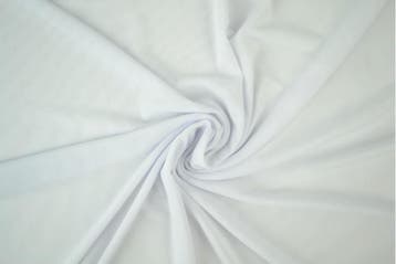 Lycra tule Wit - rol 50 meter, Verzenden, Nieuw, Wit