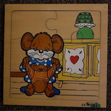 Rolf Puzzel muis kleedt beer aan (6 stukjes), Boeken, Verzenden, Nieuw