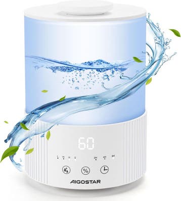 Luchtbevochtiger slaapkamer - Humidifier - 2,5L - Wit - Aigo, Verzenden, Zo goed als nieuw