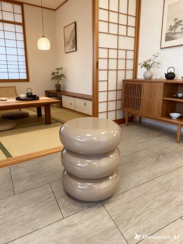 Japandi Taupe - Bijzettafel - Magnesiumoxide