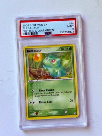 Pokémon - 1 Graded card - Bulbasaur - PSA 9 - EX, Nieuw