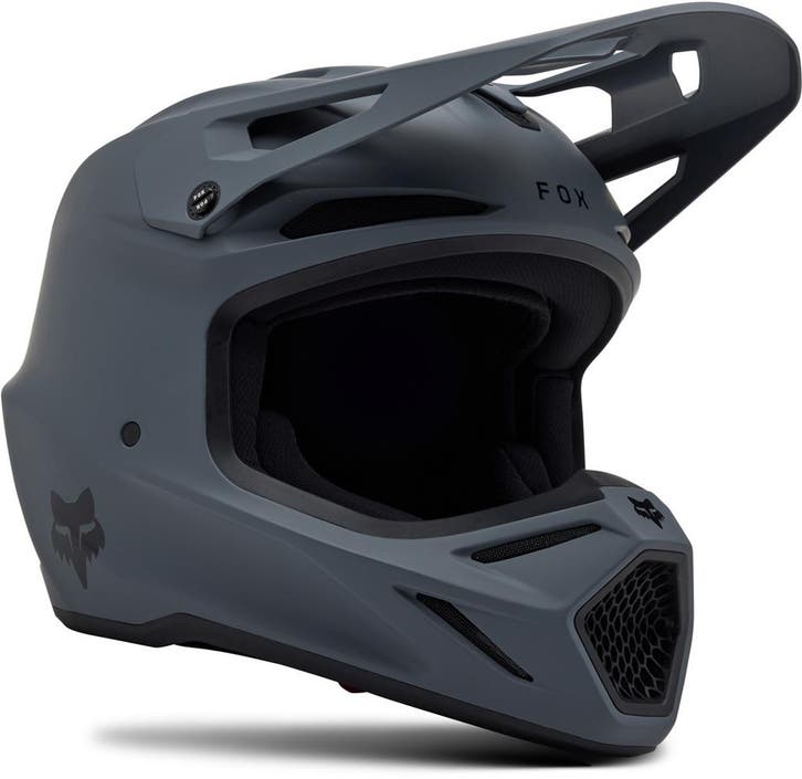 FOX V3 Solid MIPS Grijs Crosshelm, Motoren, Kleding | Motorhelmen, Heren, Nieuw met kaartje, Overige merken, Offroadhelm, Verzenden