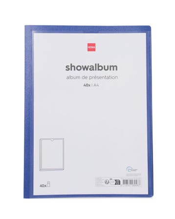 HEMA Showalbum A4 donkerblauw, Diversen, Verzenden, Nieuw